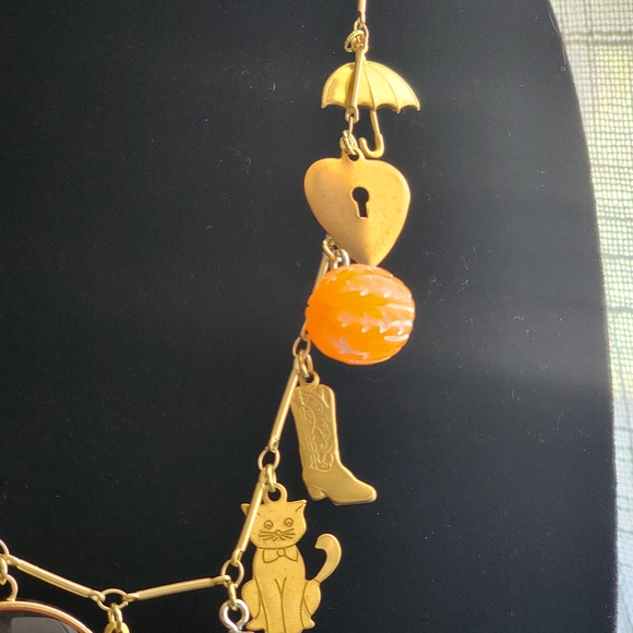 FREE PEOPLE x HAPPILY MADE CO. Wine Night Charm Necklace NWOT - Picture 4 of 5